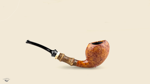 Blowfish with black bamboo
