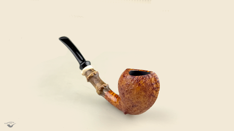 Blowfish with black bamboo